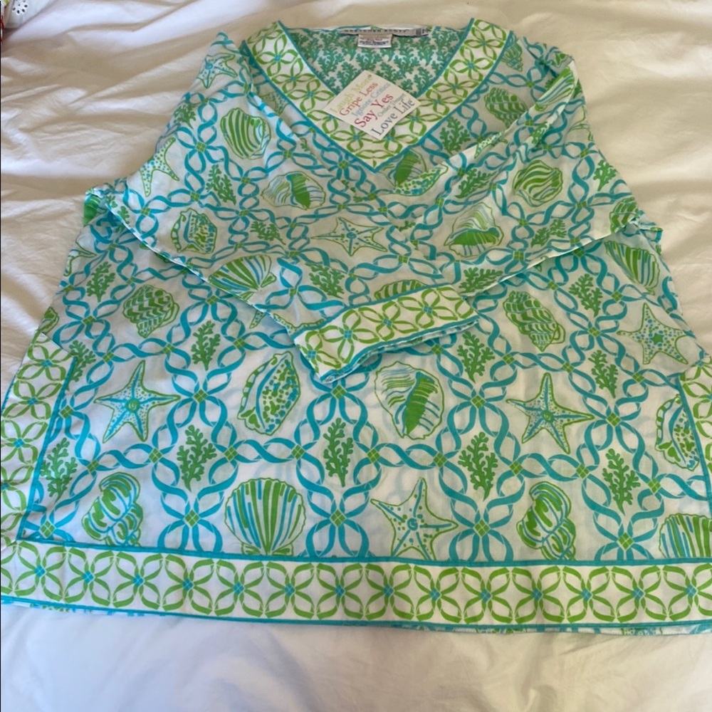 Blue and Green Sea-Themed Tunic